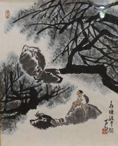 李可染牧牛图