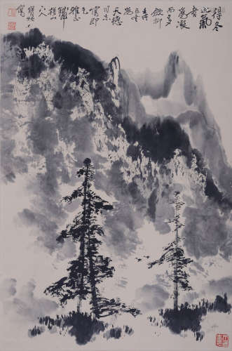 刘宝纯（1932-2023）寒林图 1982年作 水墨纸本 立轴