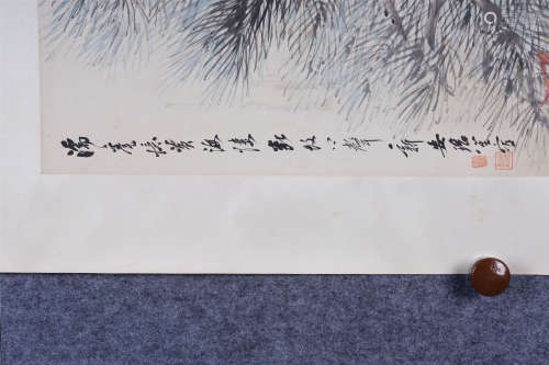 程璋(1869-1938) 枫猴图  设色纸本 立轴