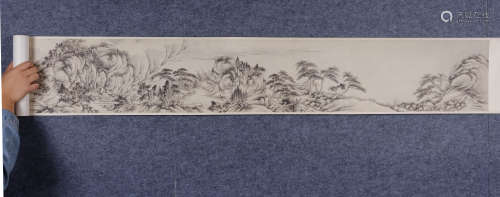 戴熙(1801-1860) 山居图  设色纸本 手卷
