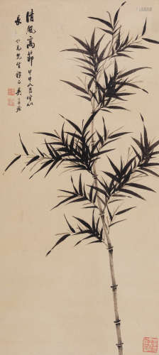 吴华源(1893-1972) 清风高节 1944年作 水墨纸本 立轴