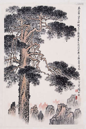 QIAN SONGYAN, ATTRIBUTED TO, PINE TREE OF MOUNTAIN TAI