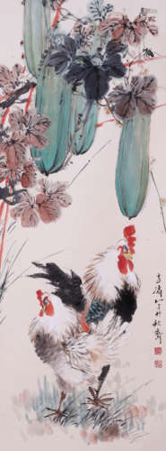 WANG XUETAO, ATTRIBUTED TO, DOUBLE AUSPICIOUS