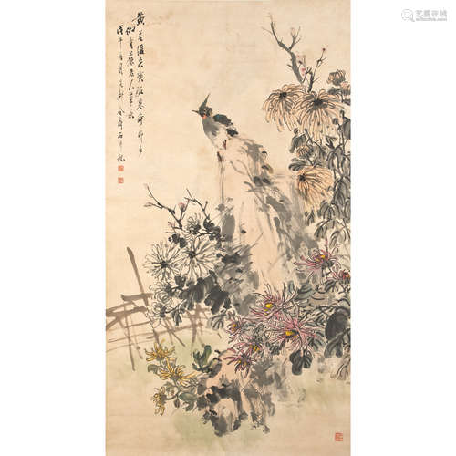 CHINESE SCROLL PAINTING BY JIN SHOUSHI, FROM SOTHEBY'S