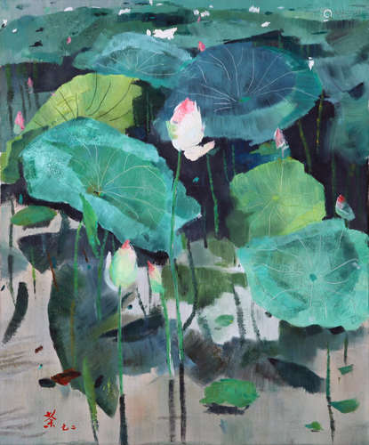 WU GUANZHONG, ATTRIBUTED TO, LOTUS POND