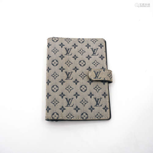 A LOUIS VUITTON DANIM NOTEBOOK CASE