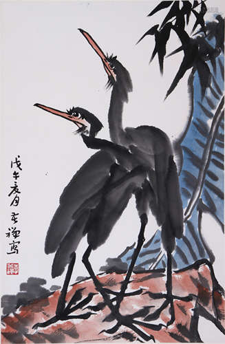 LI KUCHAN, ATTRIBUTED TO, HERONS