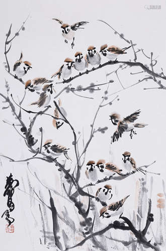 HUANG ZHOU, ATTRIBUTED TO, SPARROW