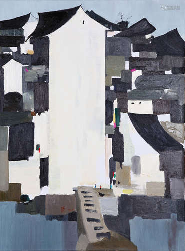 WU GUANZHONG, ATTRIBUTED TO, JIANGNAN VILLAGE