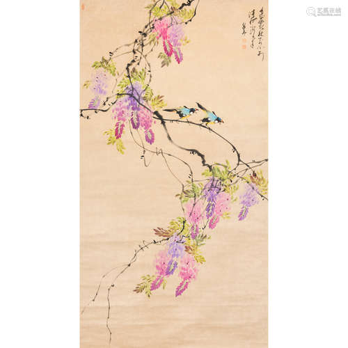 ATTRIBUTED TO ZHAO SHAOANG, FLOWER AND BIRD