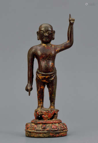 十七世紀 銅鎏金佛陀