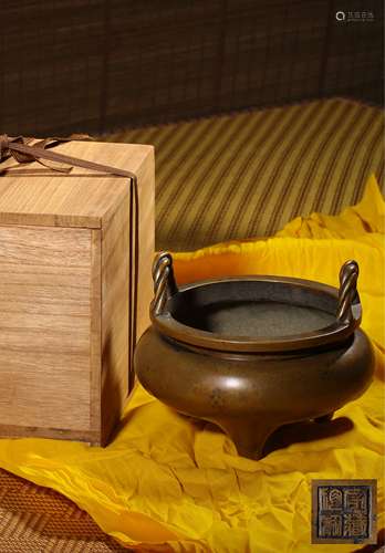 A BRONZE CENSER,QING DYNASTY