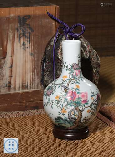 A YANGCAI‘POEM’VASE,MARK AND PERIOD OF YONGZHENG
