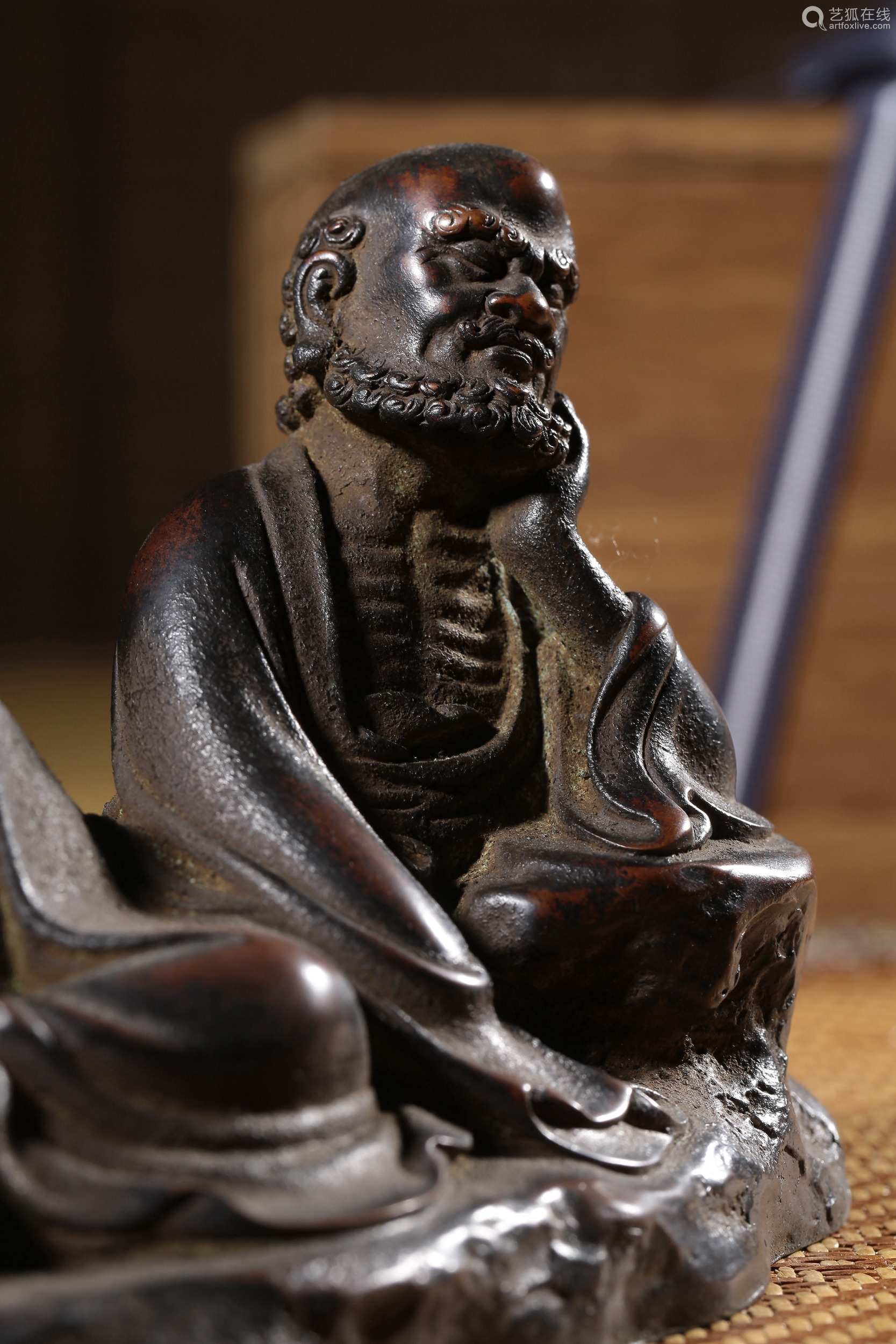 A BRONZE FIGURE OF DAMO,QING DYNASTY－【Deal Price Picture】