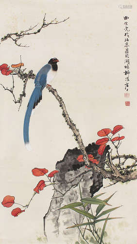 1916-1999 田世光  花鸟 纸本 镜片