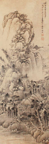 1427-1509 沈周（款）  山水 纸本 立轴