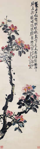 1867-1938 王一亭  花卉 纸本 立轴