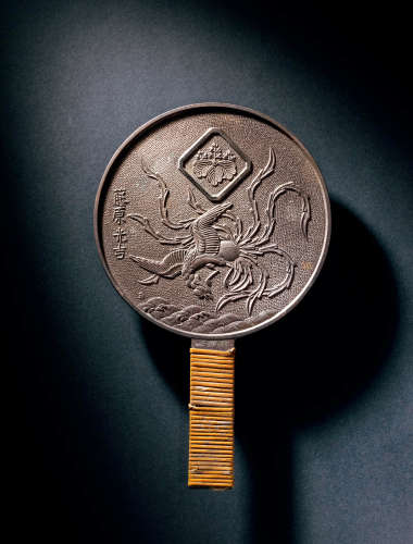 江戶時期 桐紋家紋鳳凰鏡