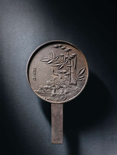江戶時期 竹虎鏡
