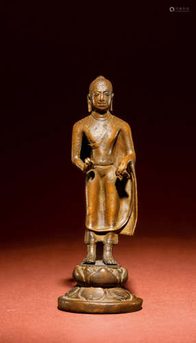 八至九世紀 銅立佛像