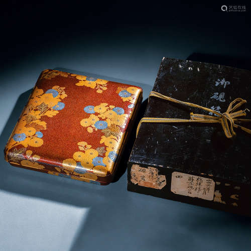 江戶時期 菊花禦硯箱