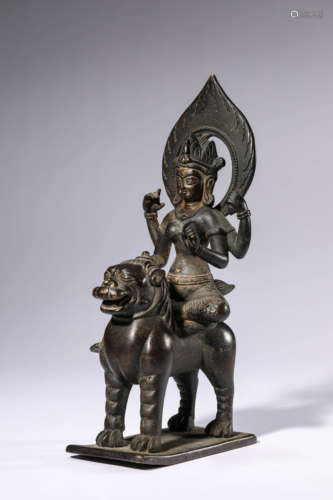 A Bronze Figure Of Four-Armed Avalokitesvara