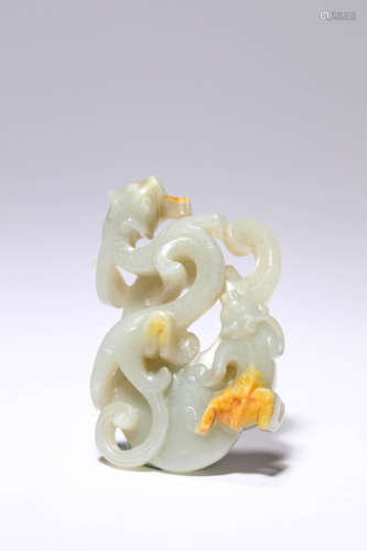 A Jade Chilong Carving