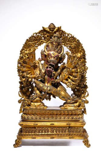 A Bronze Figure Of Vajrabhairava