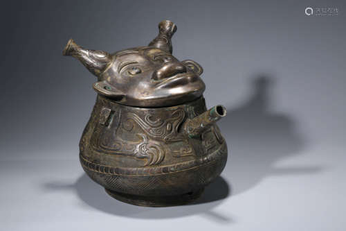 A Bronze Ritual Wine Vessel, He