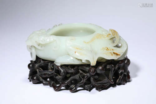 A Carved Jade Washer