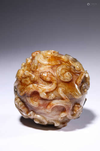 A Jade Chilong Carving