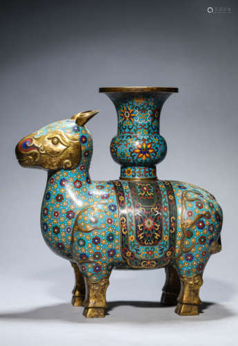 A Cloisonné Enamel Mythical Beast