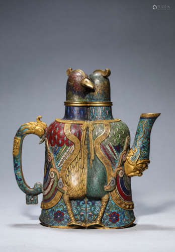 A Cloisonné Enamel Ewer