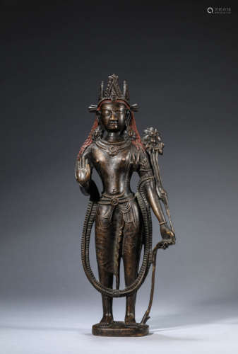 A Tibetan Alloy Copper Figure Of Bodhisattva