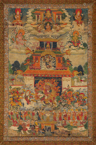 A Thangka Of Vajra Dharma