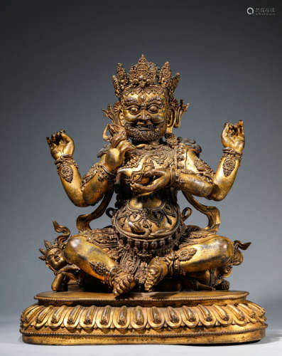 A Bronze Figure Of Mahakala