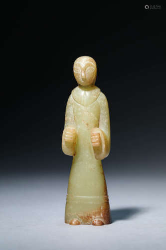 A Carved Jade Figure