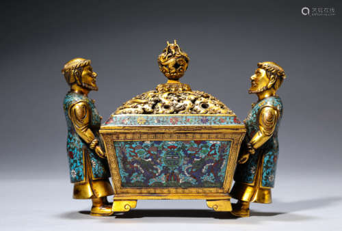 A Cloisonné Enamel Censer