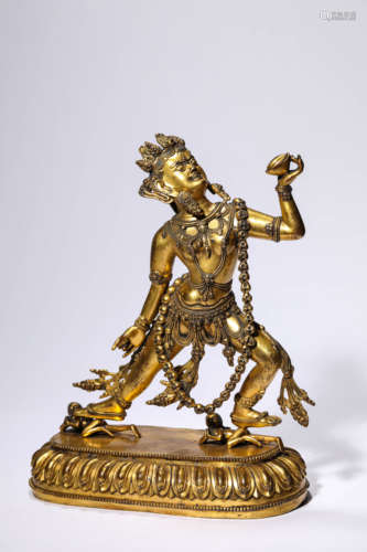 A Gilt-Bronze Figure Of Dakini