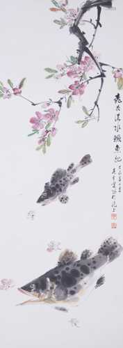 吴青霞-桃花流水鳜鱼肥