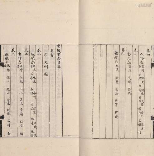 〔清〕时宝臣 辑 1989年江苏广陵刻印社影印本 双凤里志 六卷 线装 ...