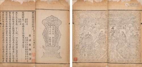 〔三国魏〕康僧铠 译 清乾隆刊本 佛说无量寿经 二卷 线装 1册 白纸