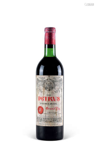 1966年法國柏图斯酒庄紅酒750毫升 CHATEAU PETRVS 1966