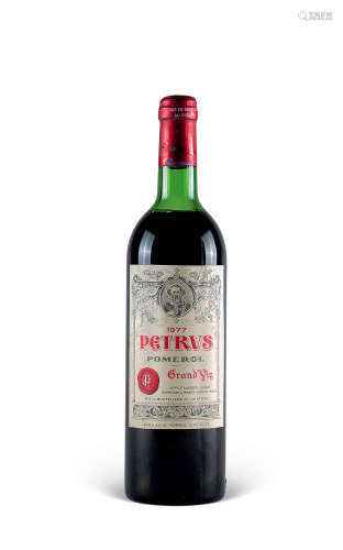 1977年法國柏图斯酒庄紅酒750毫升 CHATEAU PETRVS 1977