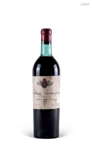 1940年法囯博塞庄园紅酒750毫升 CHATEAU BEAUSEJOUR 1940