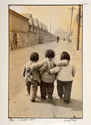 1957年拍摄 马克吕布 北京的冬天 相纸 1张