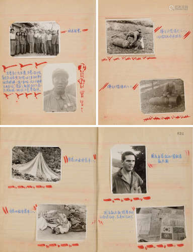 1951-1952年摄制 志愿军援朝铁路抢修及俘虏美军飞行员照片 银盐纸...