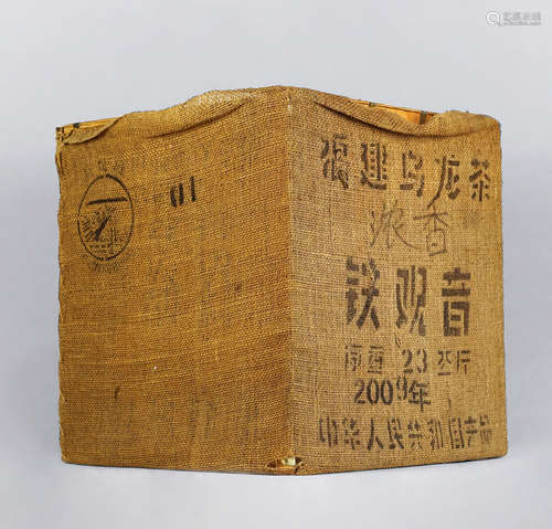 2009年厦门茶叶进出口公司海堤牌—原箱一级铁观音一箱（原箱）