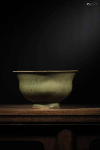 A FINE CELADON-GLAZED BOWL