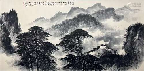 黎雄才 山水 纸本 镜心